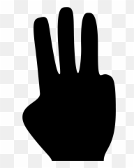Three Finger Meme Transparent Png - Icon Emoji