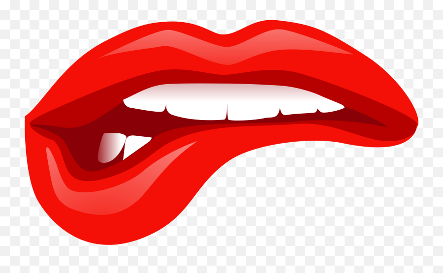 Kissing Lips Clipart - Lips Cartoon Png Emoji,Kisses Emoji