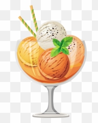 Transparent Ice Cream Sundae Clipart 0 - Vector Png Emoji