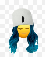 Emoji Billieeilish Avocado - Beanie,Knit Emoji