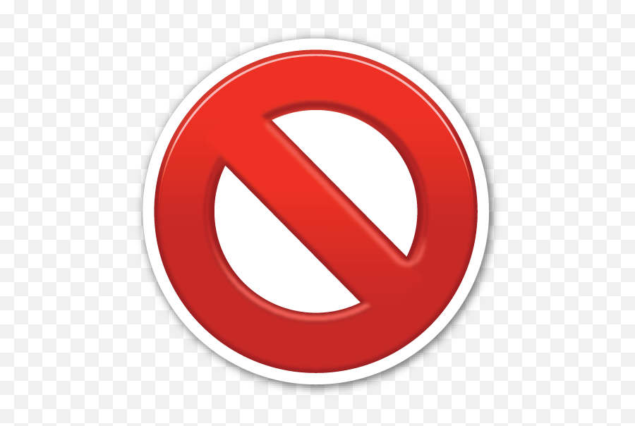 No Entry Sign - No Sign Emoji,No Emoji