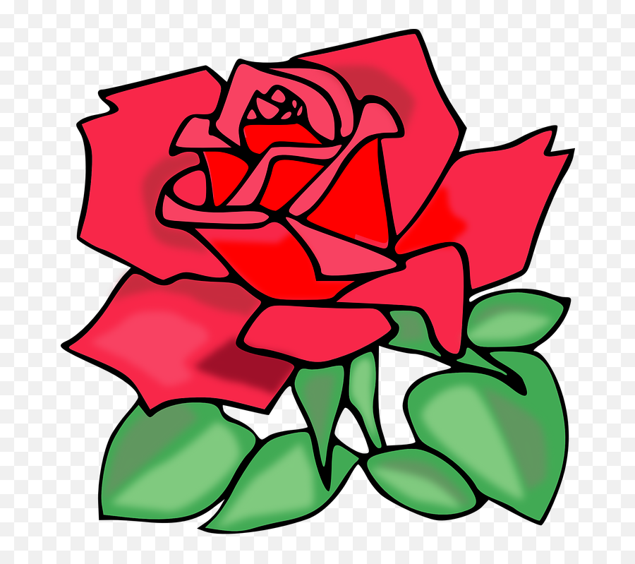 Free Red Flower Flower Vectors - Rose Clip Art Emoji,Wine Emoji