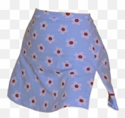 Clothing Clothes Skirts Blue Flowers Skirt Png Pngs Moo - Aesthetic Skirts Png Emoji,Emoji Skirt