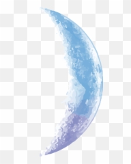 Vector Sky Blue Half Moon Png Download - Transparent Emoji