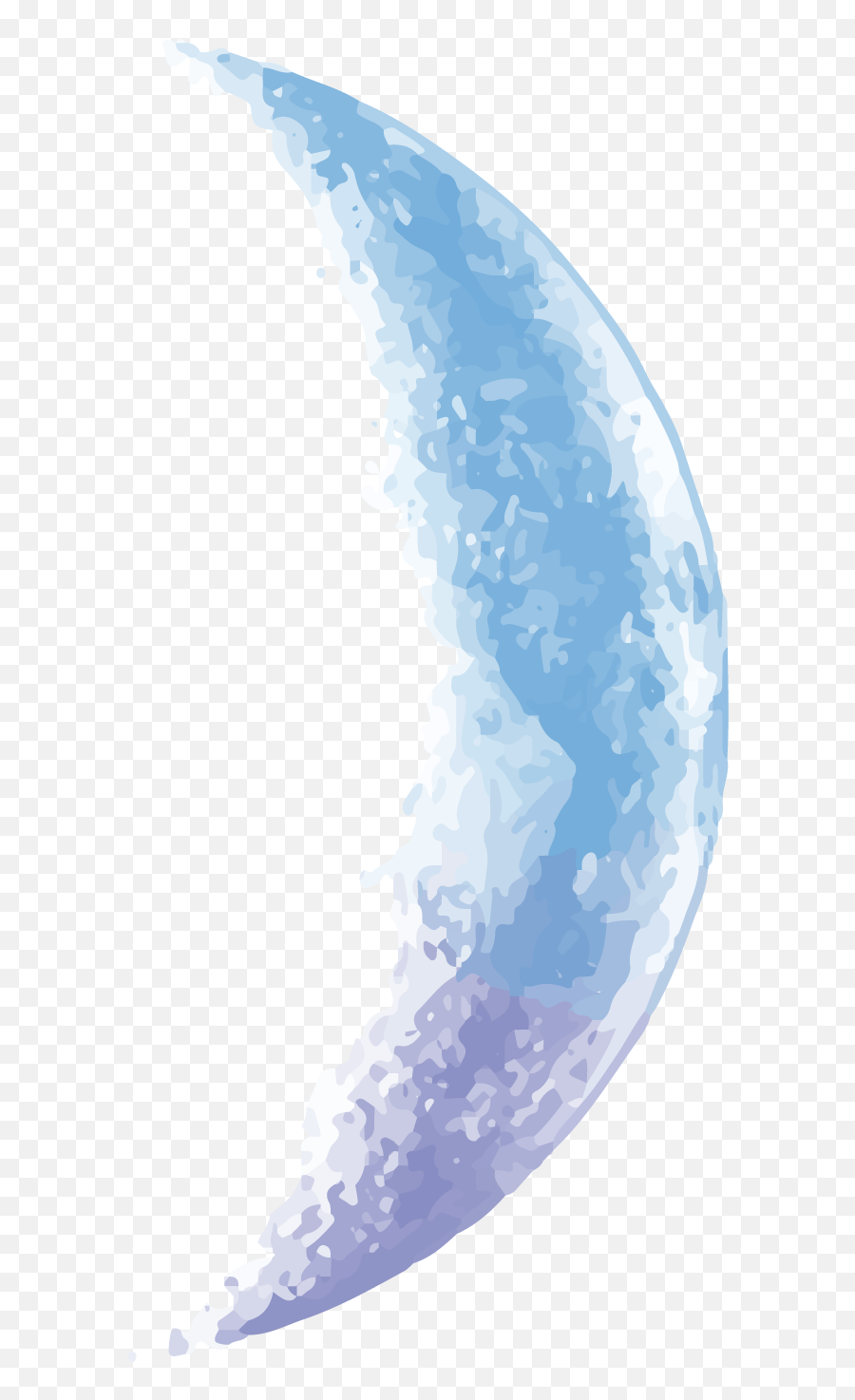 Vector Sky Blue Half Moon Png Download - Transparent Png Half Moon Emoji,Half Moon Emoji