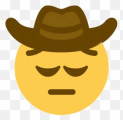 Ditto the Himblob drawing of bare torso AGAIN - Pipou Pensive Cowboy Emoji