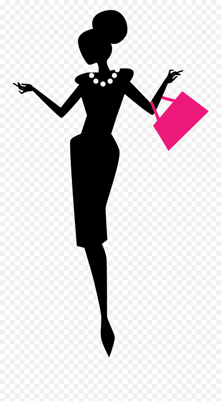Woman Fashion Clipart Png - Fashion Woman Silhouette Png Emoji,Emoji Girls Clothing