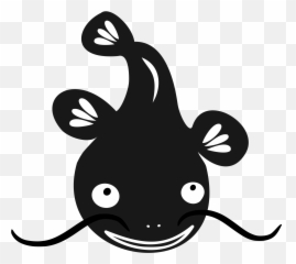 Library Of Cat Fish Png Transparent Black And White Png - Logo Catfish Vector Png Emoji,Zenyatta Emoji