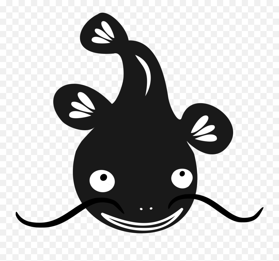 Library Of Cat Fish Png Transparent Black And White Png - Logo Catfish Vector Png Emoji,Zenyatta Emoji