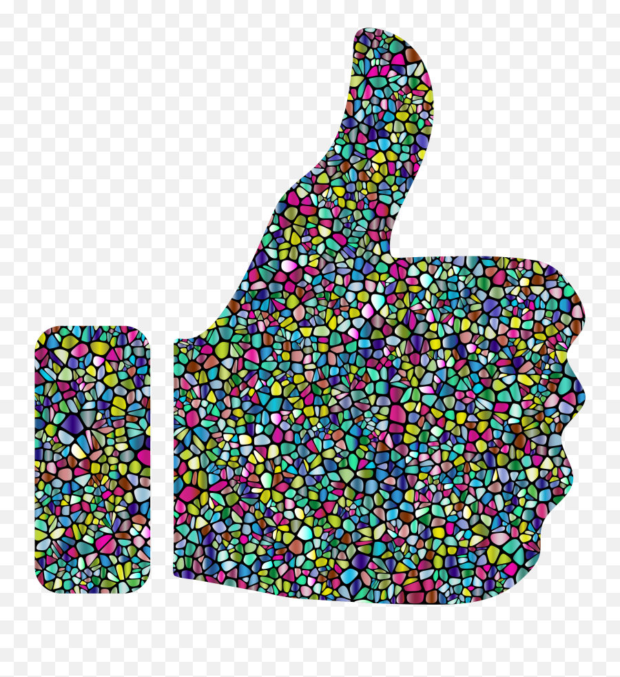Big Image - Thumbs Up Sign With Transparent Background Transparent Colorful Thumbs Up Emoji,Thumbs Up Emoji No Background