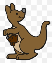 Transparent Background Cute Kangaroo Clipart - Transparent Background Kangaroo Clipart Emoji,Koala Beer Emoji