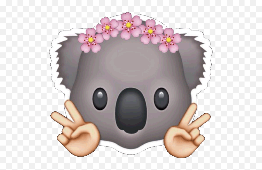 Single Paw Emoji - Koala Emoji,Funny Emoji Pictures To Copy And Paste