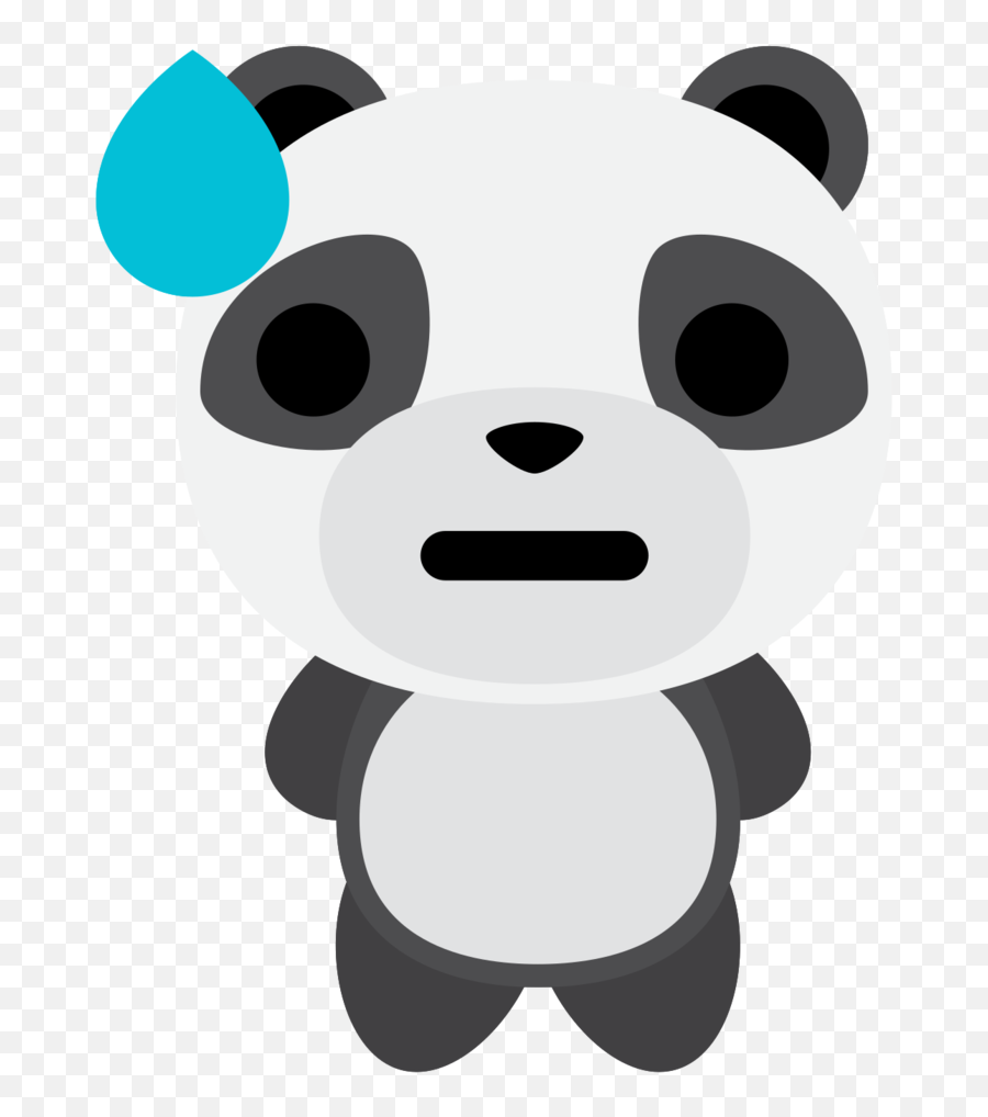 Free Emoji Panda Sweat Png With - Portable Network Graphics,Sweat Emoji