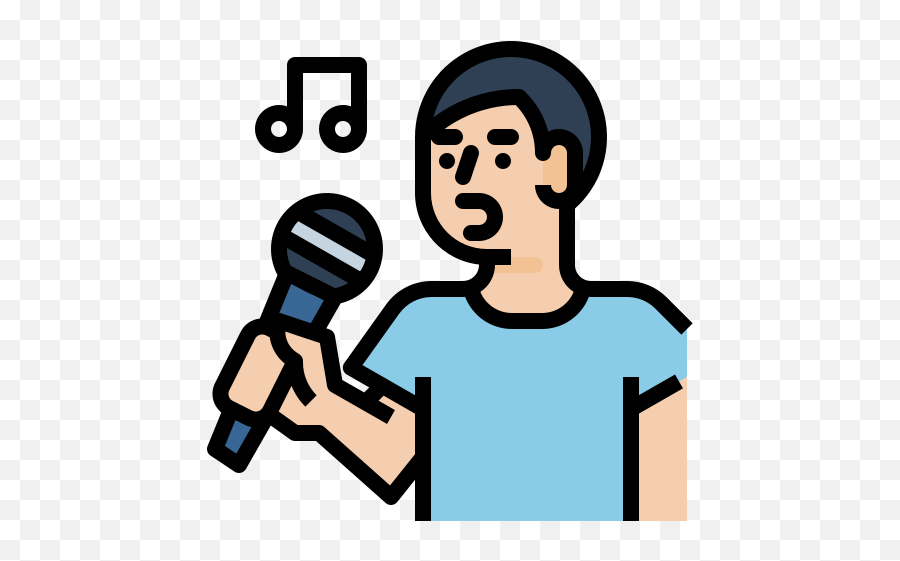 Singer Free Vector Icons Designed By Ultimatearm In 2020 - Language Emoji,Male Facepalm Emoji
