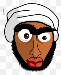 Angry Arab Man Cartoon Clipart - Full Size 5816761 Muslim Head Png Emoji