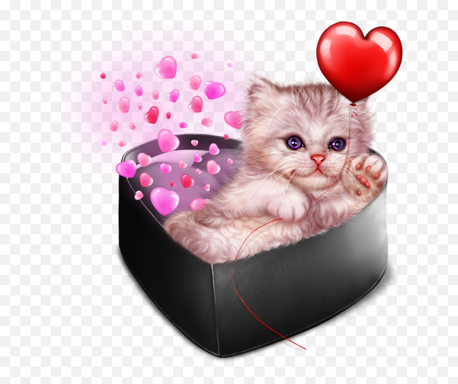 Pin De Jo U003du003d Allen Em Cartoon Cats And Dogs Gatinhos - Png St Valentin Cat Emoji,Kitten Emoticons