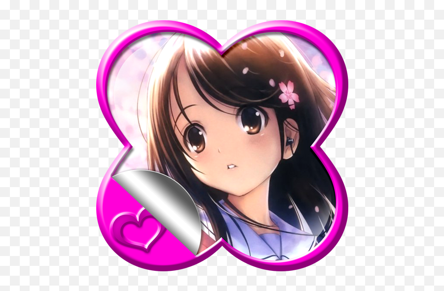Sweet Anime Girl Wallpaper - Girly Mobile Cute Wallpaper Hd Emoji,Emoji Backgrounds For Girls