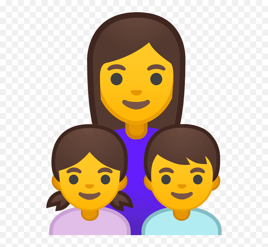 Woman Girl Boy Emoji Clipart - Family Emoji Png,Pink Girl Emoji