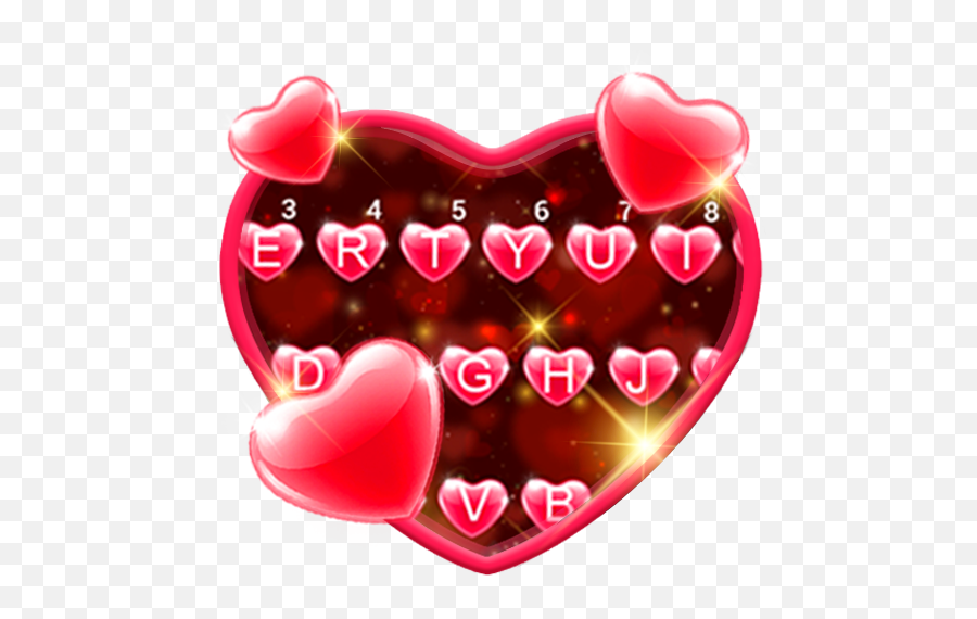 Red Heart Keyboard Theme - Heart Emoji,Red Hearts Emoji