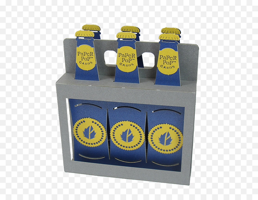 Six Pack Beer Pop Up Card - Beer Bottle Emoji,Beers Emoji