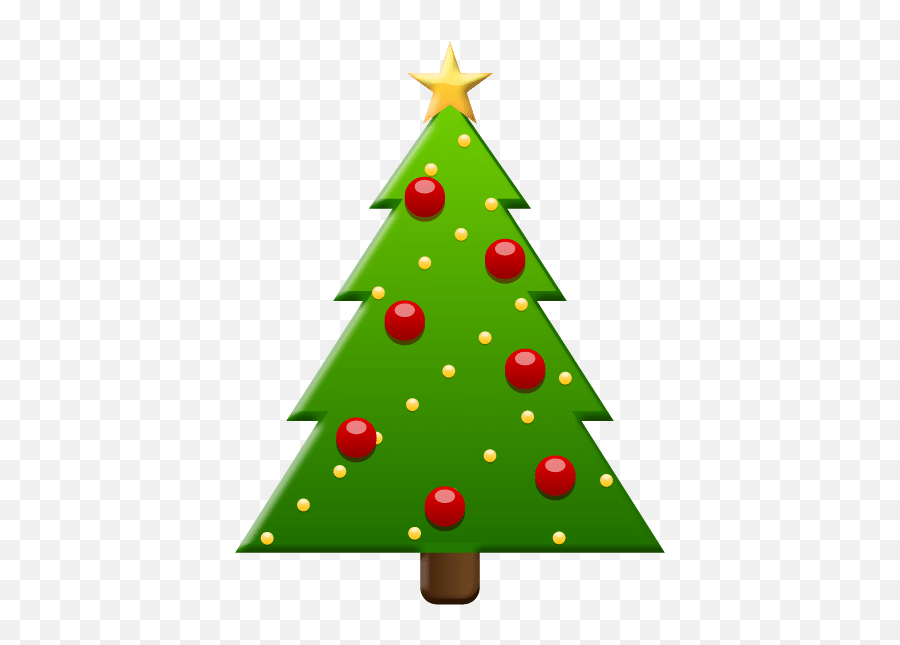 2013 Christmas Clip Art - Mini Cartoon Christmas Tree Emoji,Christmas Emoji Art