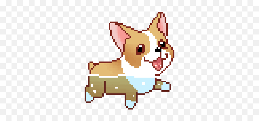 Corgi Puppies Stickers For Android - Corgi Pixel Gif Emoji,Corgi Emoticon