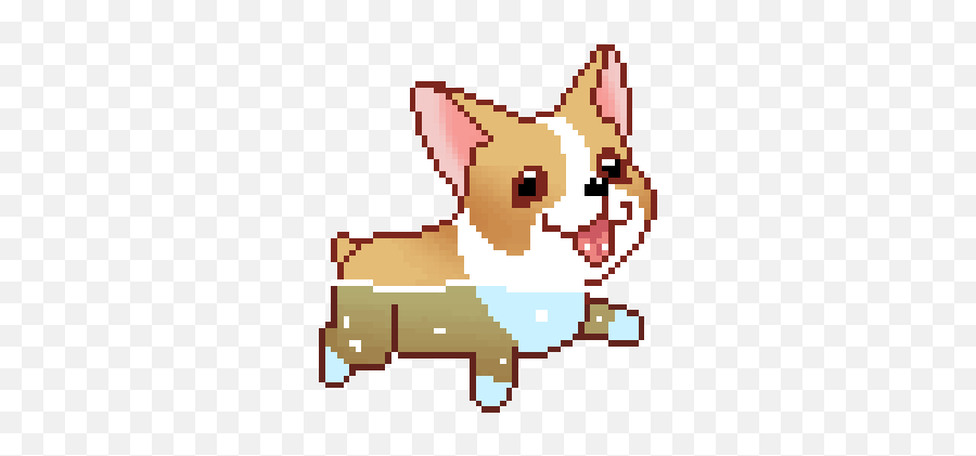 Corgi Puppies Stickers For Android - Corgi Pixel Gif Emoji,Corgi ...