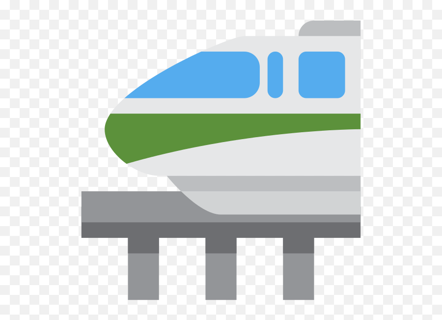 Twemoji 1f69d - Monorail,Travel Emoji