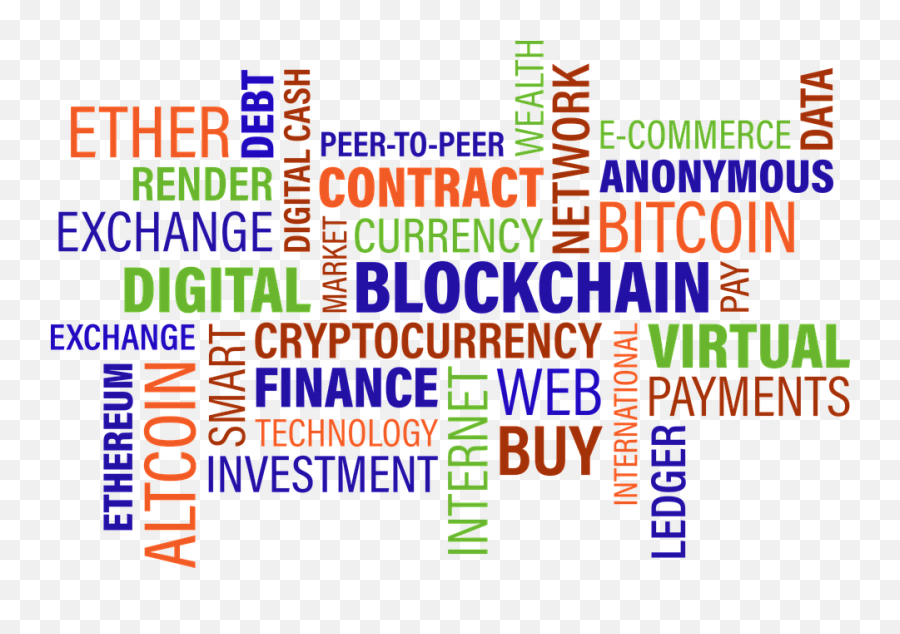 Business Word Cloud Bitcoin - Cryptocurrency Word Cloud Emoji,Star Cash Emoji