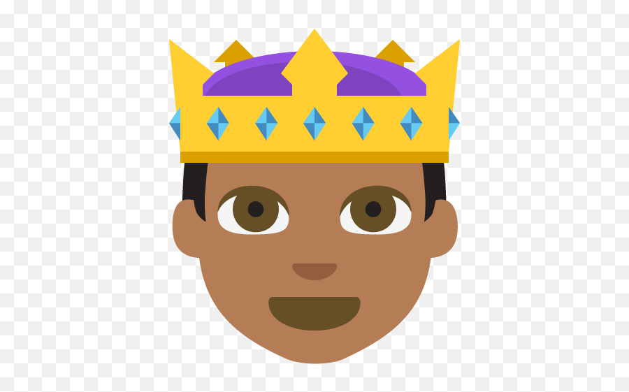 Prince Medium Dark Skin Tone Emoji - Emoji Principe Png,Dark Skin Emoji