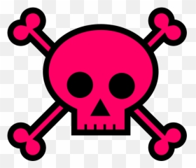 Skull Free To Use Clip Art - Girly Emoji