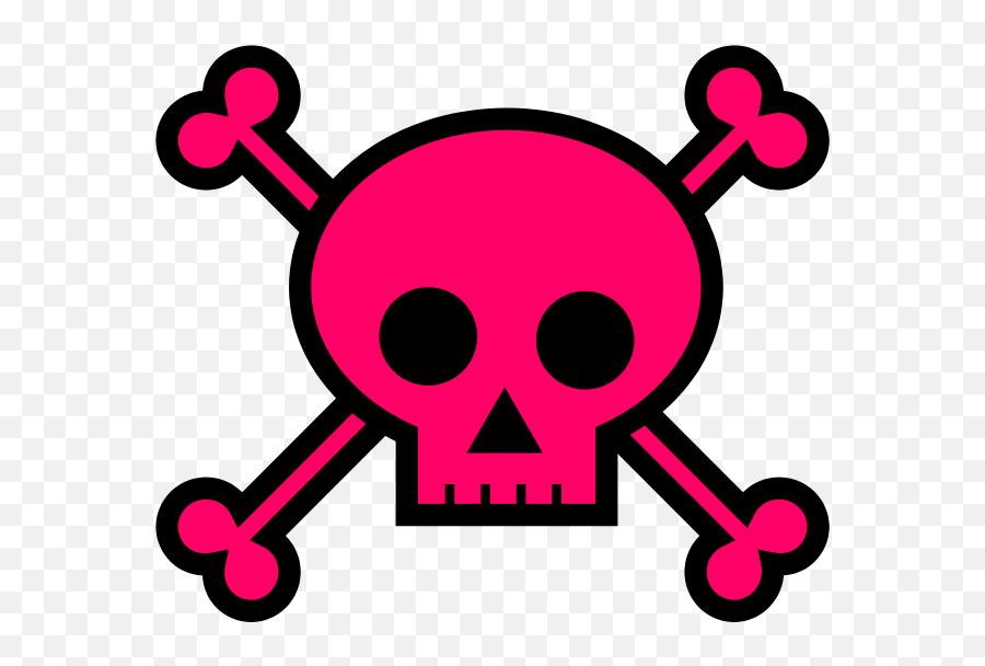 Skull Free To Use Clip Art - Girly Clip Art Emoji,Cross Bones Emoji