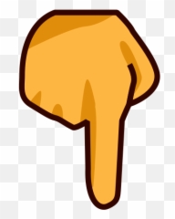 Reversed Hand With Middle Finger Extended Emoji For Facebook - Point Down