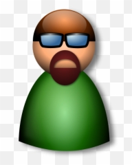 3d Glasses Avatar Vector Illustration - User Icon Emoji