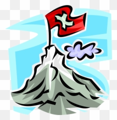 Vector Illustration Of Flag - Schweizer Berge Clipart Emoji