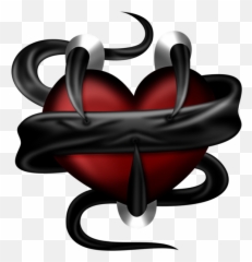 Tubes Coeurs Cool Pictures Heart Pictures Cross Heart - Black Transparent Devil Heart Emoji,Redneck Emojis