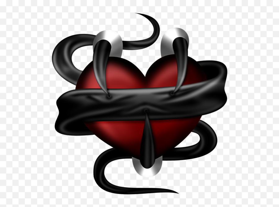 Tubes Coeurs Cool Pictures Heart Pictures Cross Heart - Black Transparent Devil Heart Emoji,Redneck Emojis