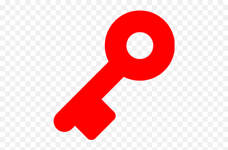 Red Key 6 Icon - Free Red Key Icons Hyde Park Emoji,Key Emoticon