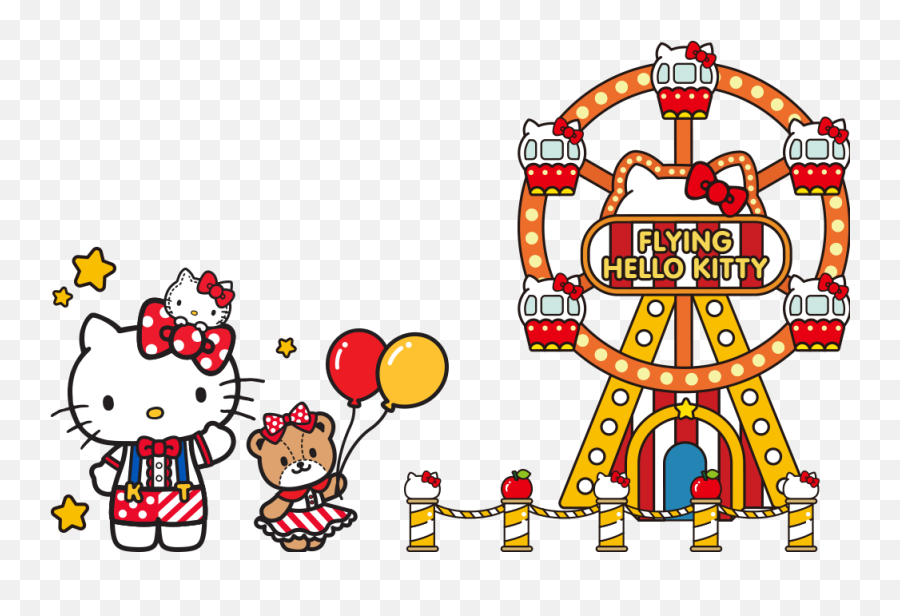 Hello Kitty Carnival Clipart - Hello Kitty Carnival Background Emoji,Hello Kitty Emoji For Android