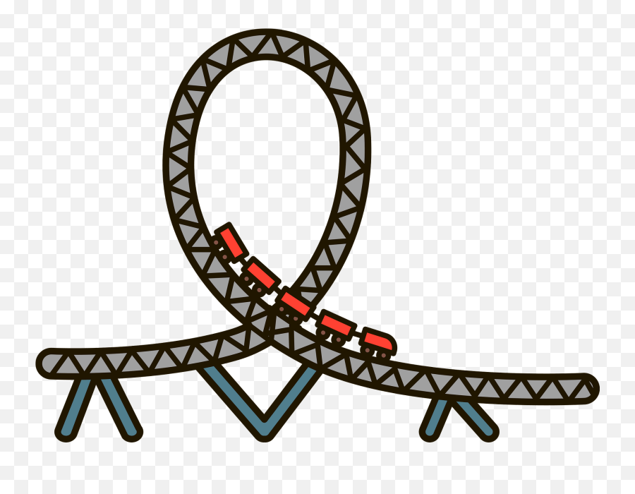 Roller Coaster Clipart - Dot Emoji,Roller Coaster Emoji