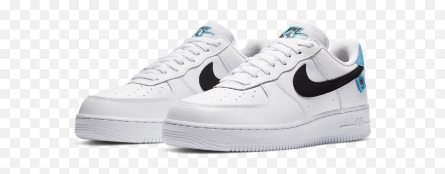 Nike Air Force 1 07 - Nike Air Force One Worldwide White Blue Emoji,Air Force 1 Emoji