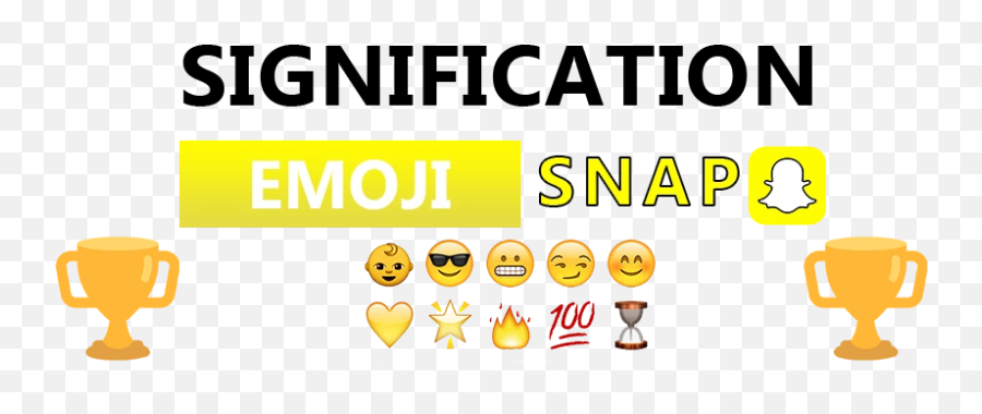 La Signification Des Emoji Snap - Poster,Emoji Snap