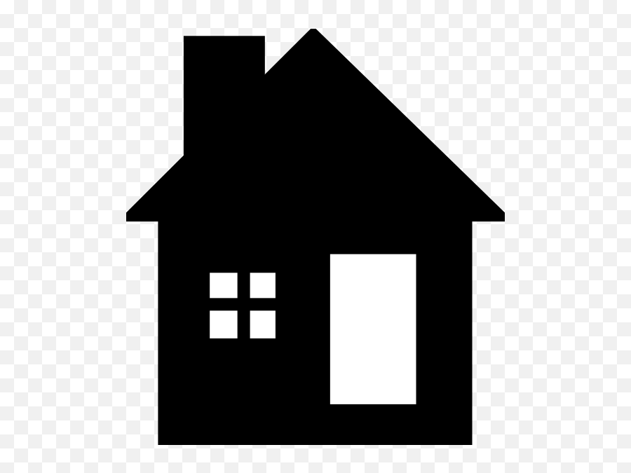 Free Black And White House Pictures - House Black Clipart Emoji,White House Emoji