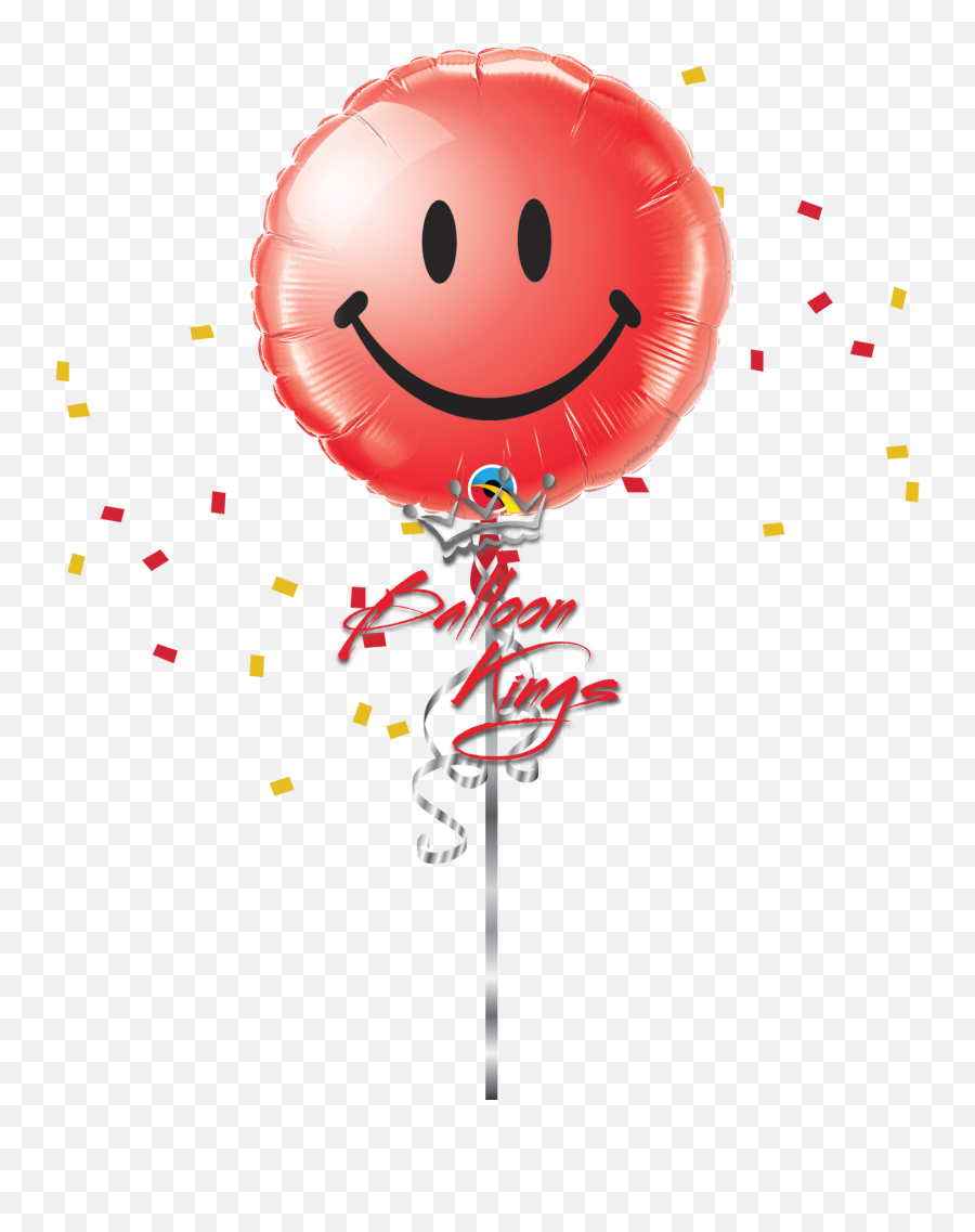 Smiley Face Red - Get Well Soon Yellow Balloon Emoji,Smiley Faces Emoticons Text
