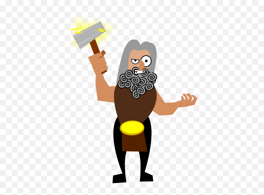 Thor Animation - Thor Cartoon God Viking Emoji,What Does The Alien In A Box Emoji Mean