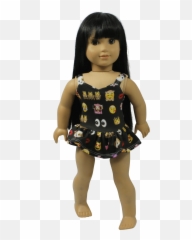 Emoji Swimsuit Fits 18 Inch Dolls - Girl,Emoji Bathing Suit