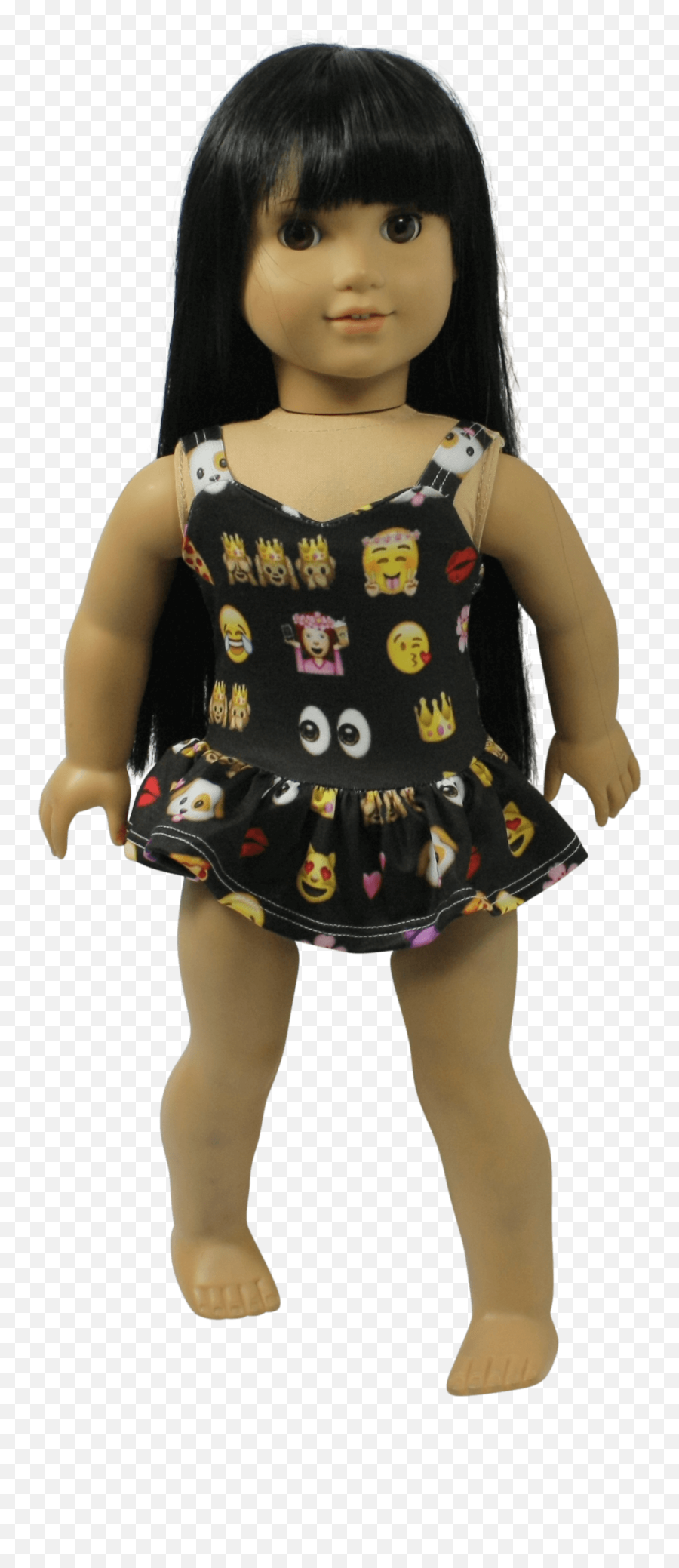 Emoji Swimsuit Fits 18 Inch Dolls - Girl,Emoji Bathing Suit
