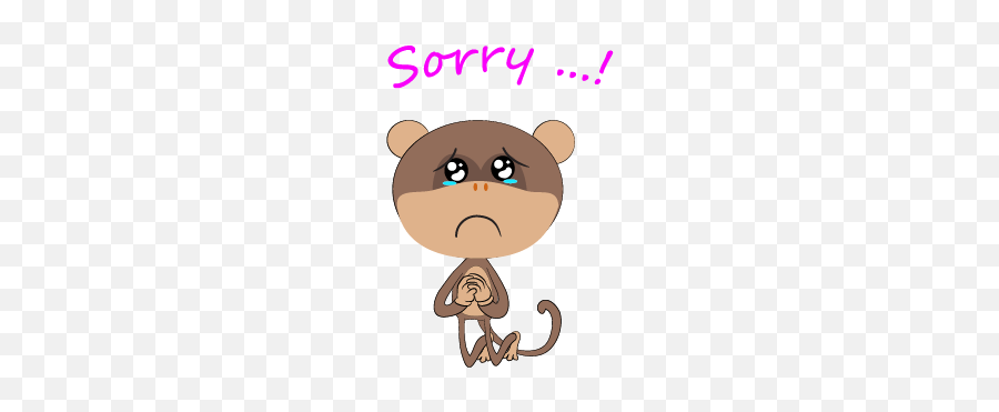 Monkey Emojis Sticker - Offline,Emoji Sorry