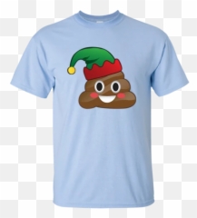 Emoji Poop Christmas Elf Winter Youth T - Family Is Forever Blue Shirt,Elf Emoji
