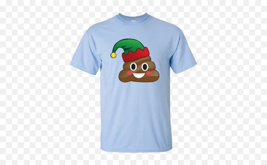 Emoji Poop Christmas Elf Winter Youth T - Family Is Forever Blue Shirt,Elf Emoji